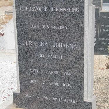 HEEVER Christina Johanna, van den  nee MARITZ 1914-1965