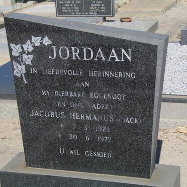 JORDAAN Jacobus Hermanus 1923-1977