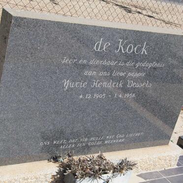 KOCK Yurie Hendrik Wessels, de 1905-1958