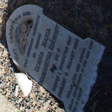 KERSHOFF Gesina Maria Margaretha nee du P. 1867-1935