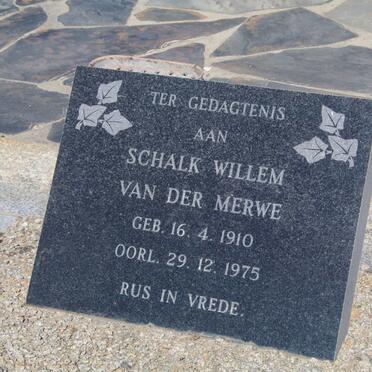 MERWE Schalk Willem, van der 1910-1975