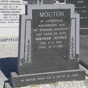MOUTON Abraham Jacobus 1920-1985