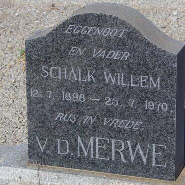MERWE Schalk Willem, v.d. 1898-1970