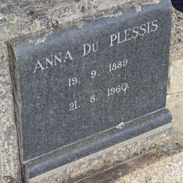 PLESSIS Anna, du 1889-1960