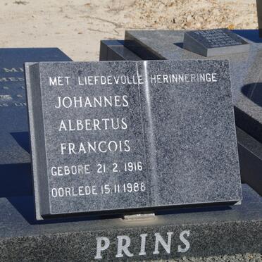 PRINS Johannes Albertus Francois 1916-1988