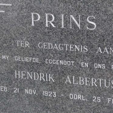 PRINS Hendrik Albertus 1923-1971