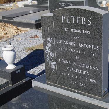 PETERS Johannes Antonius 1912-1986 &amp; Cornelius Johanna Geertruida 1913-1991