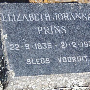 PRINS Elizabeth Johanna 1935-1936