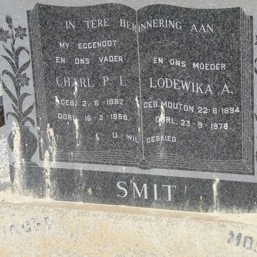 SMIT Charl P.L. 1882-1968 &amp; Lodewika A. MOUTON 1894-1978