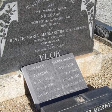 VLOK Nicolaas -1941&amp; Hester Maria Margaretha CONRADIE -1950 :: VAN DER MERWE Alfred Perkins 1900-1980 &amp; Maria VLOK 1900-