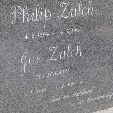 ZULCH Philip 1894-1965 &amp; Joe SCHOLTZ 1900-1986