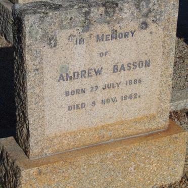 BASSON Andrew 1886-1942