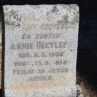 DEETLEFS Annie 1905-1914