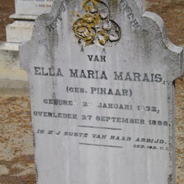 MARAIS Ella Maria nee PENAAR 1832-1898