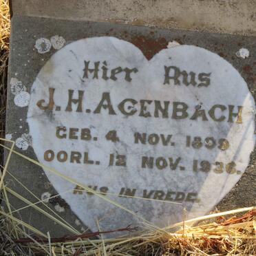 AGENBACH J.H. 1899-1936