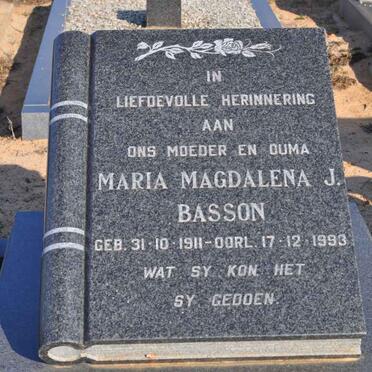 BASSON Maria Magdalena J. 1911-1993