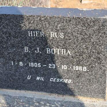 BOTHA B.J. 1905-1968