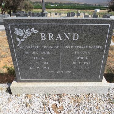 BRAND Dirk 1914-1975 & Kowie 1928-2016