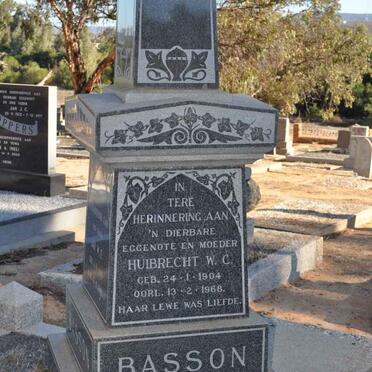 BASSON Huibrecht W.C. 1904-1968