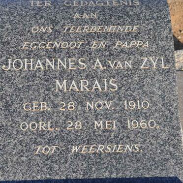 MARAIS Johannes A. van Zyl 1910-1960