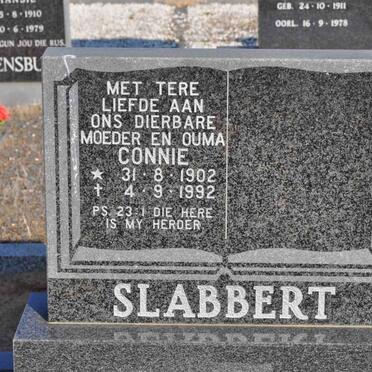 SLABBERT Connie 1902-1992