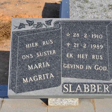 SLABBERT Maria Magrita 1910-1989