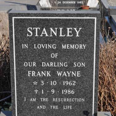 STANLEY Frank Wayne 1962-1986
