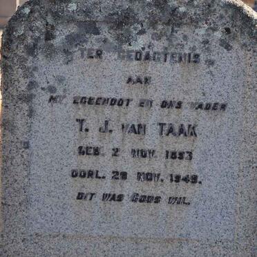 TAAK T.J., van 1893-1949