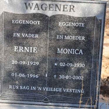WAGENER Ernie 1929-1996 &amp; Monica 1930-2002
