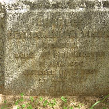 DEACON Charles Benjamin Pattison 1836-1916 _1