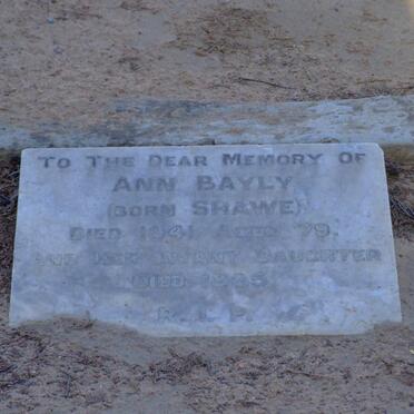 BAYLY Ann nee SHAWE -1941 :: BAYLY -1885