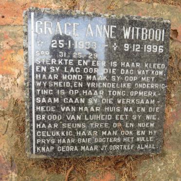 WITBOOI Grace Anne 1933-1996