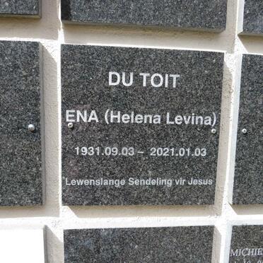 TOIT Helena Levina, du 1931-2021