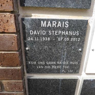 MARAIS David Stephanus 1938-2012