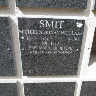 SMIT Michiel Adriaan Nicolaas 1939-2023