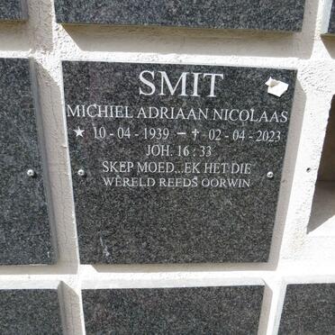 SMIT Michiel Adriaan Nicolaas 1939-2023
