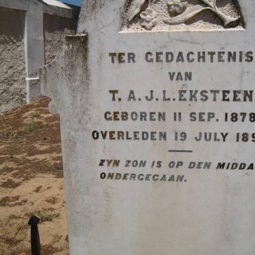 EKSTEEN T.A.J.L. 1878-1899