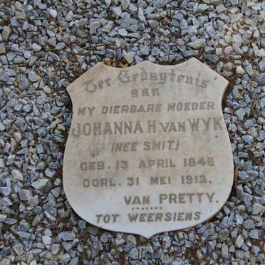 WYK Johanna H., van nee SMIT 1846-1912