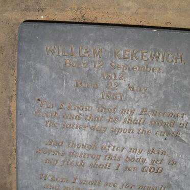 KEKEWICH William 1812-1851