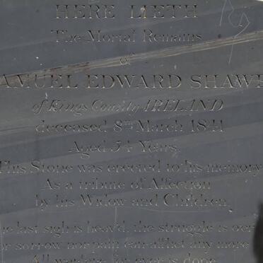 SHAWE Samuel Edward -1841