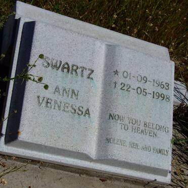 SWARTZ Ann Venessa 1963-1998