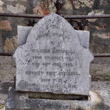 ASPINALL William 1833-1900 &amp; Harriet Pike BLOE 1838-1901