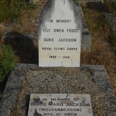 JACKSON Owen Frost Duke 1896-1969 &amp; Doris Ward SANDERSON 1900-1971