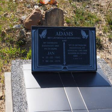 ADAMS Jan 1943-2010