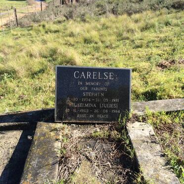 CARELSE Stephen 1904-1981 &amp; Wilhelmina JULIES 1903-1984