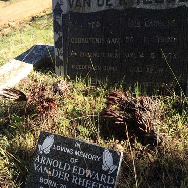 RHEEDE Arnold Edward, van der 1937-2011