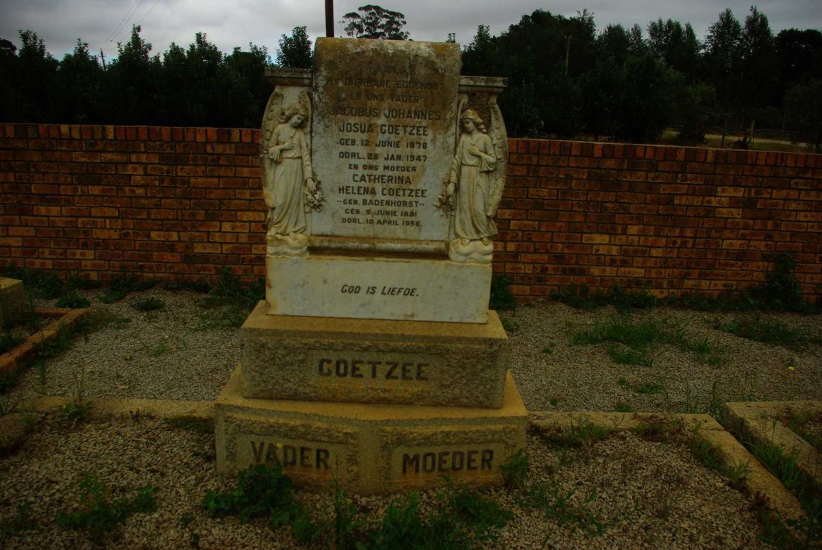 COETZEE Jacobus Johannes Josua 1878-1947 &amp; Catharina Helena BADENHORST 1881-1956