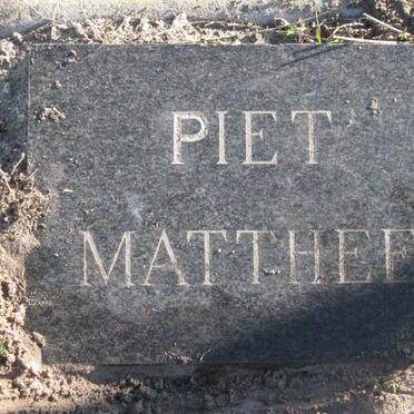 MATTHEE Piet