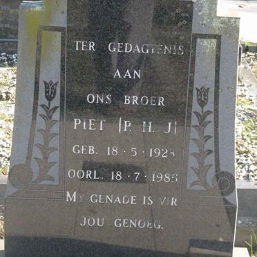 MATTHEE P.H.J. 1923-1985