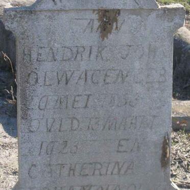 OLWAGEN Hendrik Johannes 1836-1923 &amp; Catherina Johanna COOPER 1862-1912